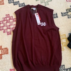 Mississippi State bulldogs sweater vest men xl
